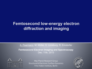 Femtosecond low-energy electron diffraction and imaging