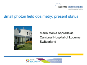 Small photon field dosimetry: present status