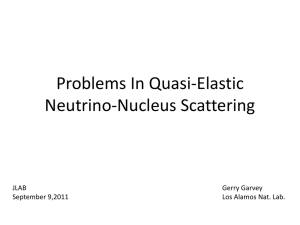 Problems In Quasi-Elastic Neutrino