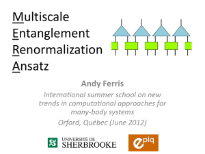 (June 2012) Multiscale Entanglement Renormalization Ansatz