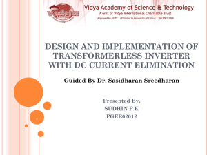 design and implementation of transformerless