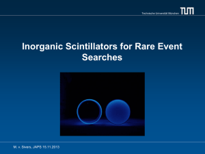 Rare Event Searches with Inorganic Scintillators