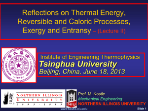 Reflections on Thermal Energy, Reversible and Caloric