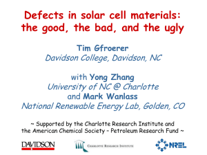 Defects in solar cell materials: the good, the bad