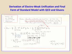 Electro-Weak.Unification.and.SM.Final.Form.with.QCD.and.Gluons