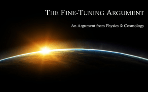 Fine Tuning Argument Lecture PowerPoint