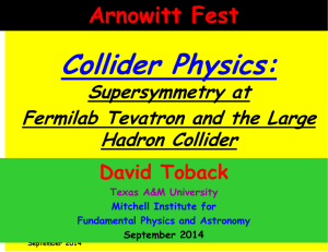 Collider Physics: Supersymmetry at Fermilab Tevatron and