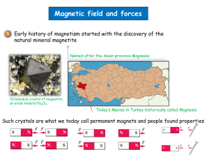 Magnetic fields and forces
