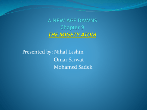 A NEW AGE DAWNS Chapter 9 THE MIGHTY ATOM