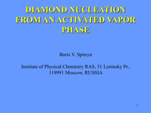 Diamond Nucleation (Boris V. Spitsyn)