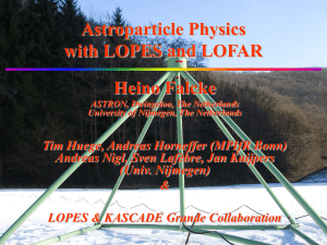 Radio Detection of Cosmic Rays with LOPES and LOFAR