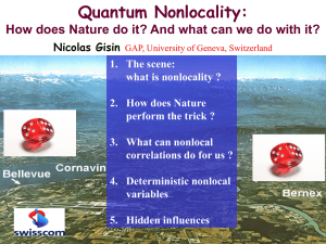 Nicolas Gisin - Quantum Nonlocality