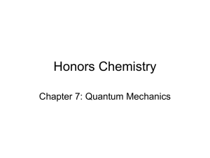Honors Chemistry ch 7