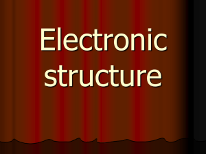 Electronic structure