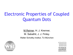 Electronic Properties of Coupled Quantum Dots ()
