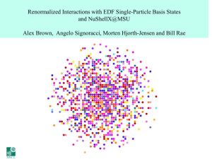 Renormalized Interactions with EDF Single