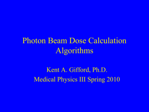Photon Beam Dose Algorithms