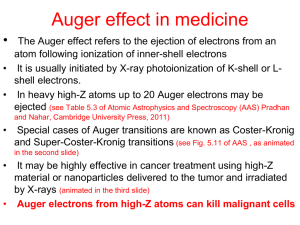 Auger Effect in Biomedicine