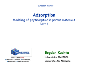 Adsorption - Bogdan Kuchta