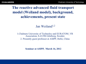 The reactive advanced fluid model