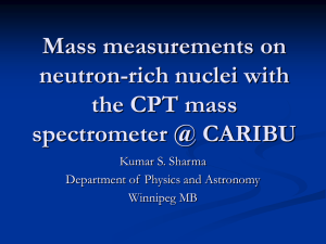 Mass measurements on neutron-rich nuclei with the CPT mass