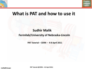 Malik_Lecture_1.1_PAT_Intro_PATtutorial_April2011