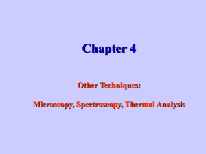 Chapter 4 Other Techniques: Microscopy, Spectroscopy, Thermal