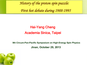 History of nucleon spin problem 1988-1995
