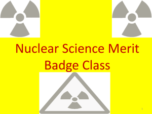 Nuclear Science Merit Badge Class