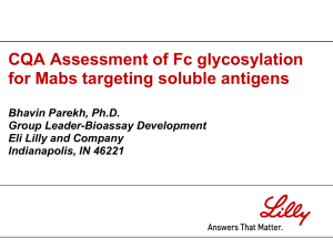Role of Fc Glycosylation of mAbs targeting soluble antigens