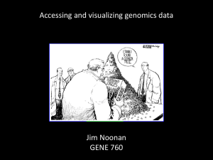 Lecture 2. Accessing and Visualizing Genomics Data