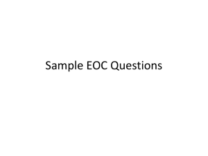 60 EOC Sample Questions and Answers