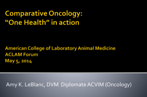 Comparative Oncology - American College of Laboratory Animal Medicine