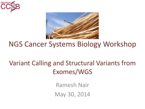 Variant Call Format - CCSB | Center for Cancer Systems Biology