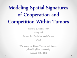Modeling Spatial Signatures of Competition and Cooperation within