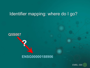 Identifier mapping