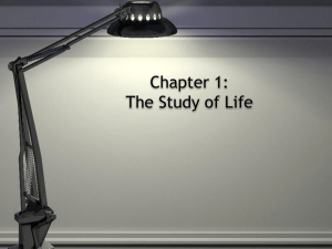 I. Chapter 1: Biology: The Science of Life