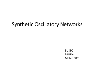 Synthetic Oscillatory Networks