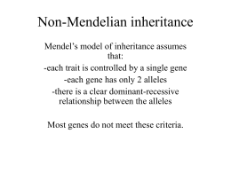 Worksheets Non Mendelian Genetics Worksheet non mendelian genetics c 13 part ii inheritance