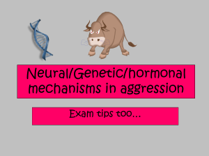 Neural/Genetic/hormonal mechanisms in