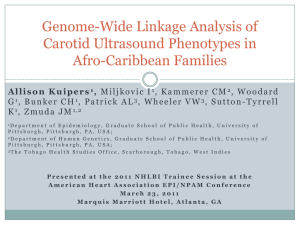 Genome-Wide Linkage Analysis of Carotid Ultrasound