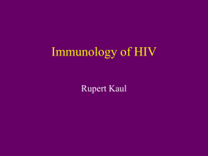 Immunology of HIV - Infectious Diseases