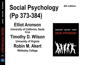 Social Psych (Ch 12