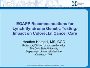 Impact on Colorectal Cancer Care