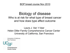 Which breast cancers return? - UCSF Helen Diller Family