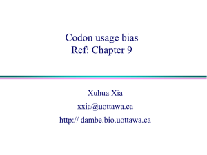 Xuhua Xia - Dr. Xuhua Xia`s Lab at University of Ottawa