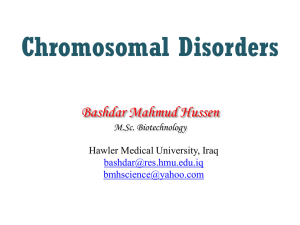 Chromosomal Disorders1 - Hawler Medical University