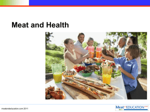 Meat and health - Meat and Education