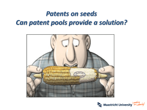 Patent Pools for the Seed Industry