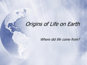 Origins of Life PowerPoint